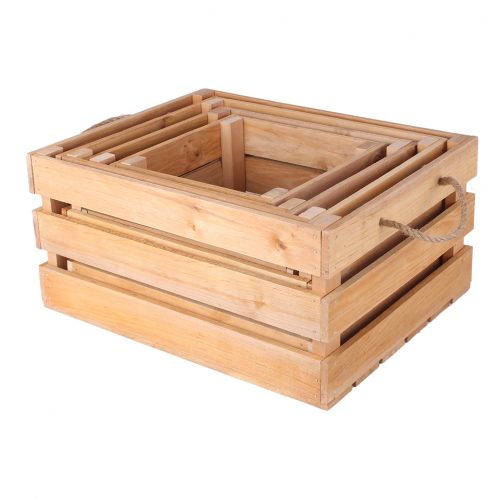 4 in 1 wooden boxes set
