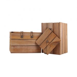 Old look wooden chests