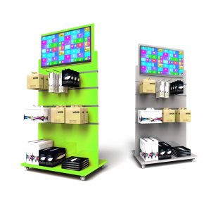 Retail product display stands