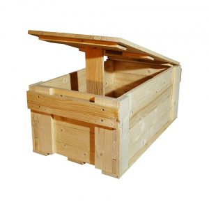 Sturdy wooden boxes with lid