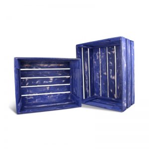 Jeans style wooden crate