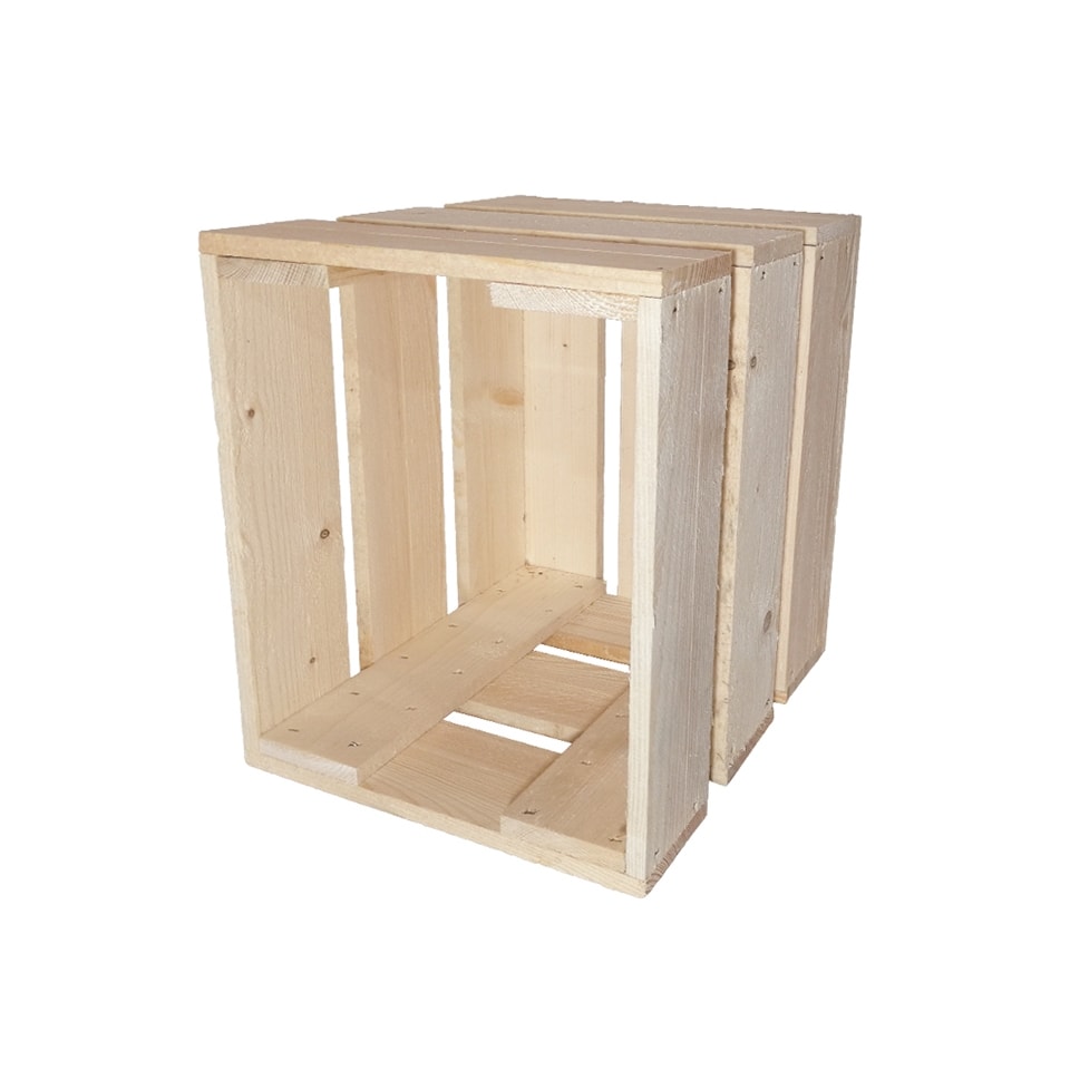 DIY-Holzkiste für Möbelbau Größe S