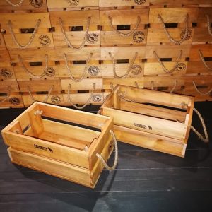 Printed wooden crates