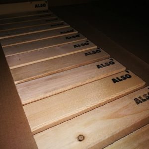 Printed wooden crates