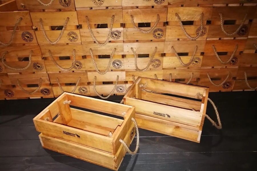 stamped crates