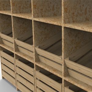 Low costs wooden shelves