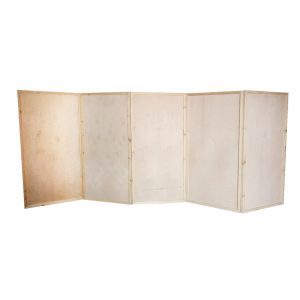 Foldable wooden screen wall