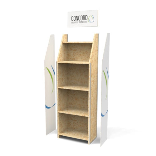 Promotional display stand with posters