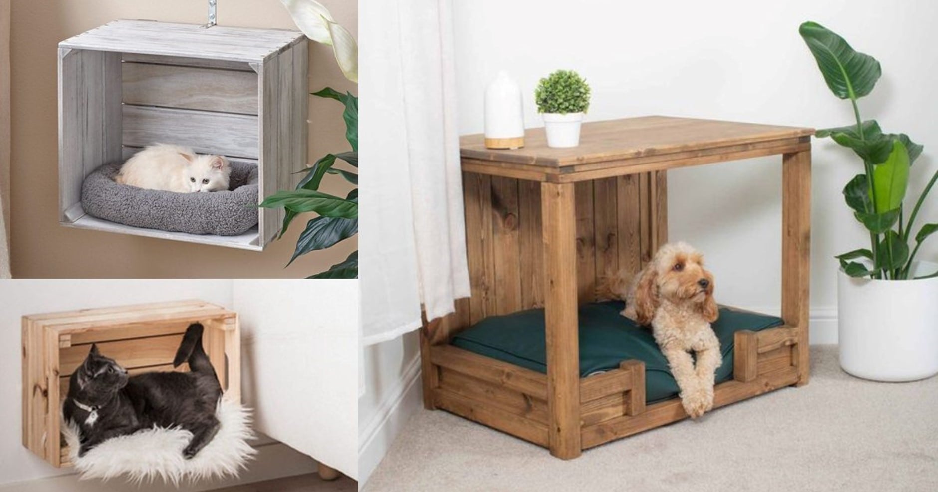  wooden bed for pets