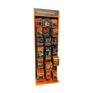 Display Stand with Metal Hooks