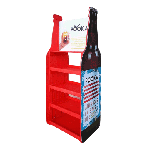 bottle shape display stand