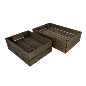 Wooden Display Crates with Raised Floor
